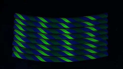 ChulaHoop Weighted HulaHoop UV Festival Edition Glow Blue-Green