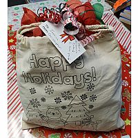 Coloring Bag Gift Wrap 12"x12"