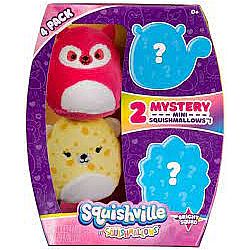 Squishmallow Squishville 4 Pack Assorted 