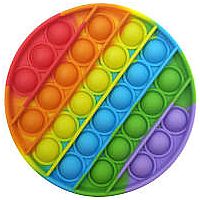 Rainbow Round Disc Poppit Popper