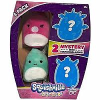 Squishmallow Squishville 4 Pack Assorted 