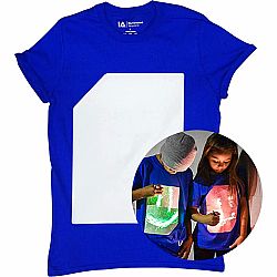 Illuminated Apparel Interactive Glow in the Dark T-Shirt  BLUE 12-14 Years 