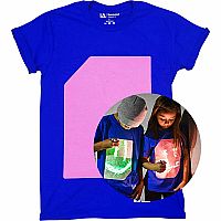 Illuminated Apparel Interactive Glow in the Dark T-Shirt  BLUE / PINK 9-11 Years 