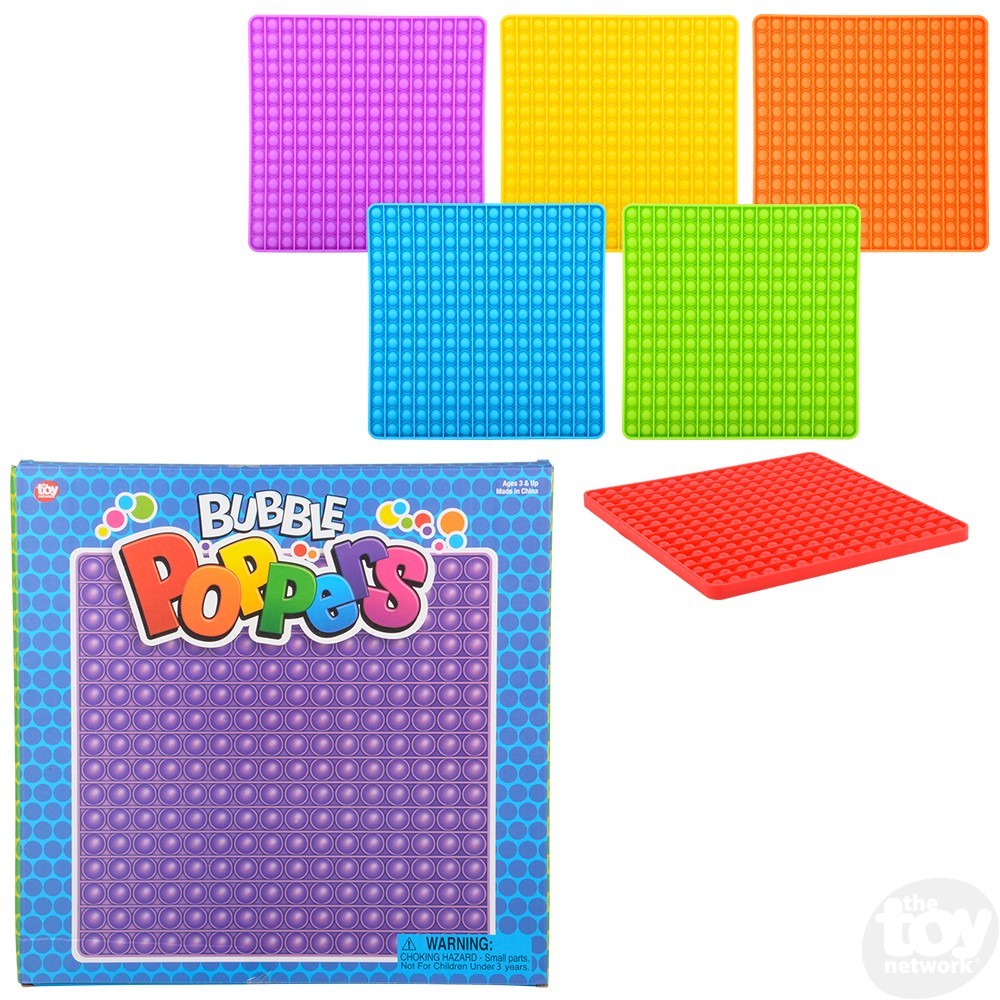 Super Jumbo Square Poppit Assorted Colors - Playthings Aplenty
