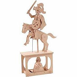 Red Knight Wooden Automata