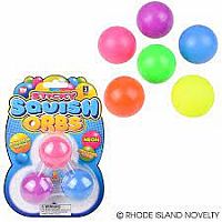3 Pack Sticky Squish Orbs Neon Assorted Colors