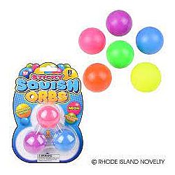 3 Pack Sticky Squish Orbs Neon Assorted Colors