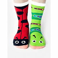 Pals Socks Size 1-3 Years Ladybug & Caterpillar