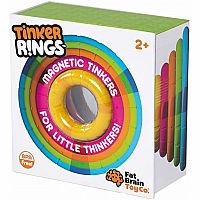 Fat Brain Tinker Rings 5 magnetic rings 2+