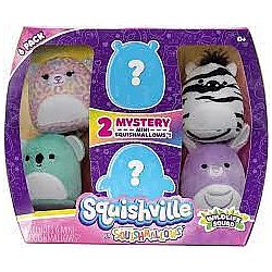 Squishmallow Squishville 6 Pack Assorted 